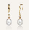 White Freshwater pearl Dangle Earrings
