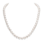 6.5-7.5mm White Freshwater Pearl Necklace - AAA+ With 14K Gold clasp