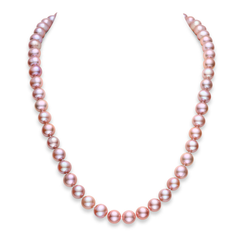 7.5-8.5mm Pink Freshwater Pearl Necklace - AAA+ Quality