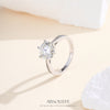 Women's Moissanite Wedding Rings 2 Carat Solitaire Rings 925 Sterling Silver