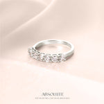 Women Size #6 Moissanite Rings 925 Sterling Silver 0.7ct D Color VVS1